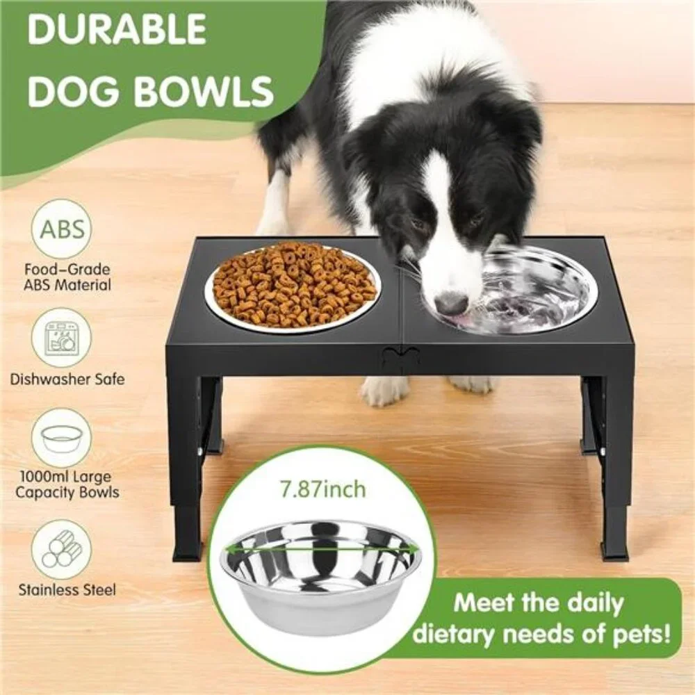 Elevated Dog Bowls Large Breed Raised Dogs Bowl Stand Large/Medium Sized